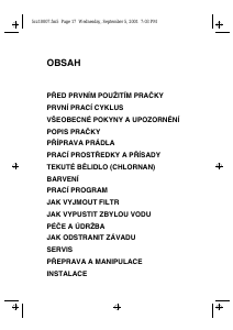 Manuál Ignis AWV 095/5 Pračka