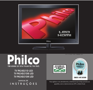 Manual Philco PH24D21DR Televisor LED