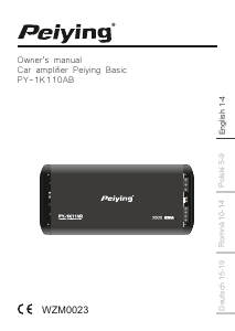Manual Peiying PY-1K110AB Car Amplifier
