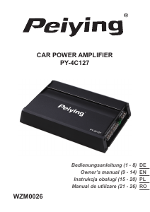 Manual Peiying PY-4C127 Car Amplifier