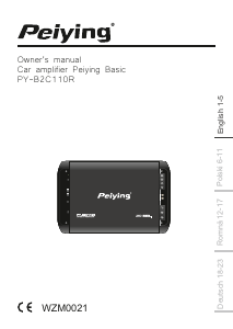 Manual Peiying PY-B2C110R Car Amplifier