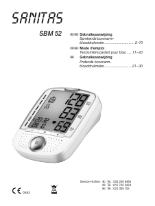 Uitrusting Selectiekader De daadwerkelijke Handleiding Sanitas SBM 52 Bloeddrukmeter