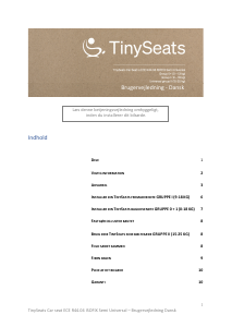 Brugsanvisning TinySeats  Autostol