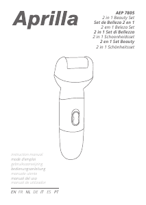 Manual de uso Aprilla AEP-7805 Depiladora