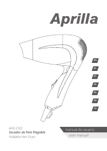 Manual de uso Aprilla AHD-2103 Secador de pelo