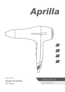 Kullanım kılavuzu Aprilla AHD-2128 Saç kurutma makinesi