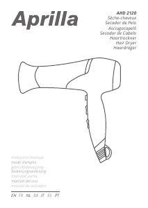 Manuale Aprilla AHD-2120 Asciugacapelli
