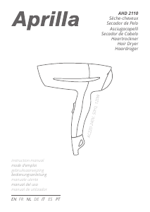 Manuale Aprilla AHD-2110 Asciugacapelli
