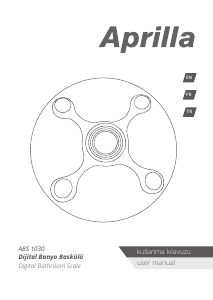 Kullanım kılavuzu Aprilla ABS-1030 Banyo tartısı