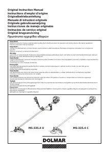 Manual Dolmar MS-335.4 C Aparador de relva