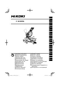 Kullanım kılavuzu Hikoki C 3610DRA Gönye testeresi