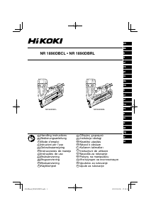 Priročnik Hikoki NR 1890DBCL Zabijalnik žebljev