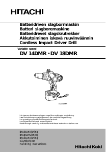 Käyttöohje Hitachi DV 14DMR Porakone-ruuvinväännin