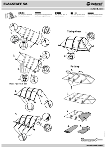 Brugsanvisning Outwell Flagstaff 5A Telt