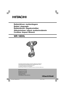 Handleiding Hitachi WR 18DHL Slagmoersleutel