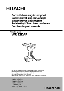 Manual Hitachi WR 12DAF Impact Wrench