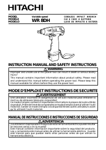 Manual Hitachi WR 8DH Impact Wrench