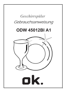 Bedienungsanleitung OK ODW 45012 BI A1 Geschirrspüler