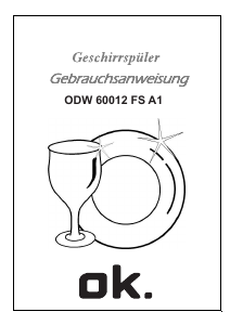 Bedienungsanleitung OK ODW 60012 FS A1 Geschirrspüler