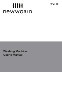 Manual New World WMI 12 Washing Machine