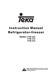 Manual Teka FTM 240 EU Fridge-Freezer