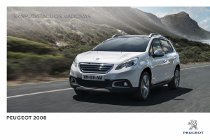 Vadovas Peugeot 2008 (2016)