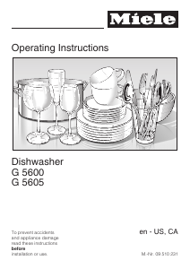 Manual Miele G 5605 SC Dishwasher