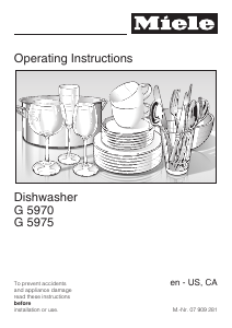 Manual Miele G 5975 SC Vi Dishwasher
