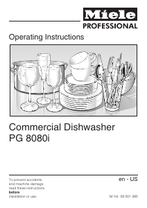 Manual Miele PG 8080 i Dishwasher