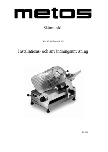 Bruksanvisning Metos SBR 300 Skärmaskin