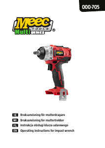 Bruksanvisning Meec Tools 000-705 Mutterdragare