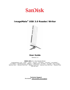 Manual SanDisk ImageMate All-in-One Card Reader