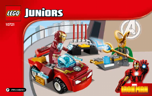 Manual Lego set 10721 Juniors Iron Man vs. Loki