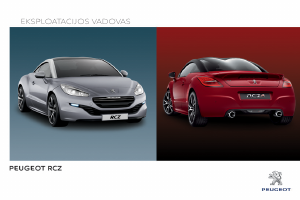 Vadovas Peugeot RCZ (2015)