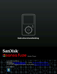 Handleiding SanDisk Sansa Fuze Mp3 speler