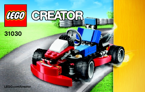 Manual Lego set 31030 Creator Go-Kart rosu