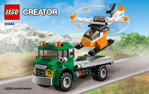 Manuale Lego set 31043 Creator Trasportatore di elicotteri