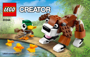 Manuale Lego set 31044 Creator Animali del parco