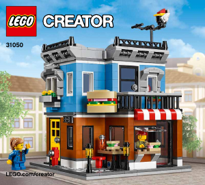 Handleiding Lego set 31050 Creator Hoekrestaurant