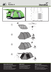 Handleiding Skandika Kambo 4 Tent