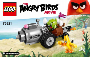 Bedienungsanleitung Lego set 75821 Angry Birds Flucht des Schweinsauto