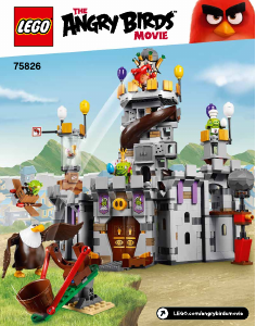 Handleiding Lego set 75826 Angry Birds Het kasteel van koning Pig