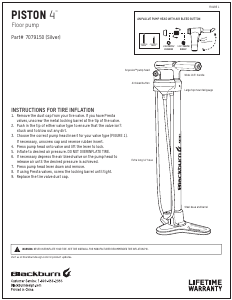 Handleiding Blackburn Piston 4 Fietspomp