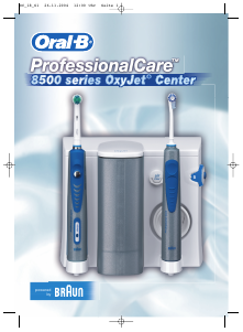 Käyttöohje Braun OC 18585X Professional Care OxyJet Center Hammaslankain