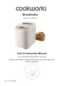Manual Cookworks EHS20AP-P Bread Maker