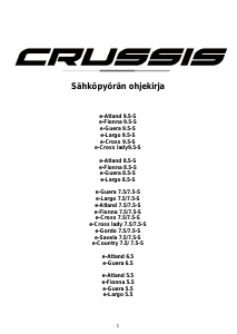 Käyttöohje Crussis e-Cross lady 7.5 Sähköavusteinen polkupyörä