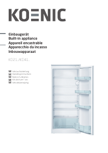 Manual Koenic KCI 21535 Refrigerator