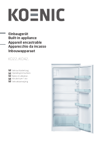 Mode d’emploi Koenic KCI 22535 Réfrigérateur