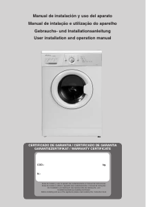 Manual Edesa L2086 Máquina de lavar roupa