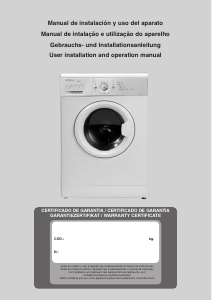 Manual Edesa LM68 Washing Machine